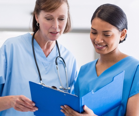 Nursing and healthcare professionals at St. Vincent De Paul Hospital